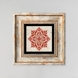 Wallity Cuadro Decorativo Enmarcado Multicolor 20 x 20 cm